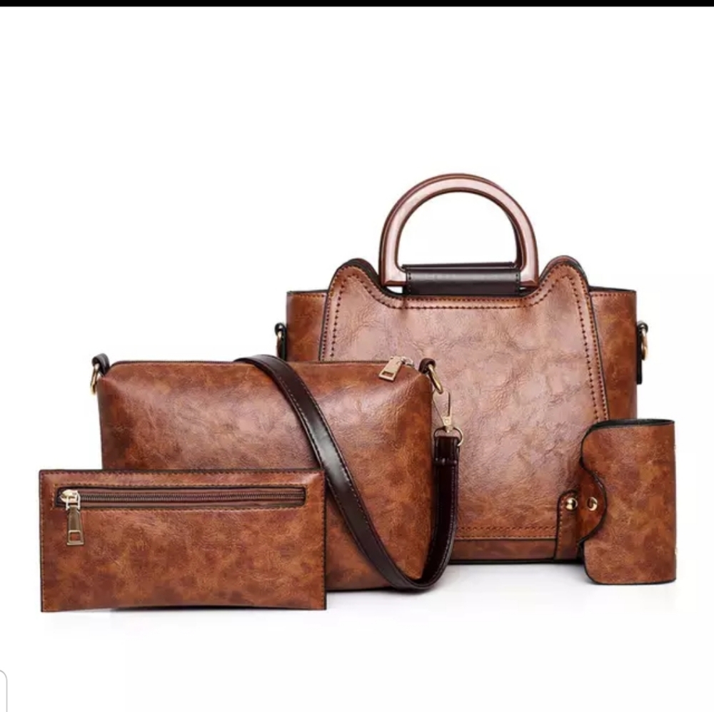 Leather 4 in 1 Handbag
